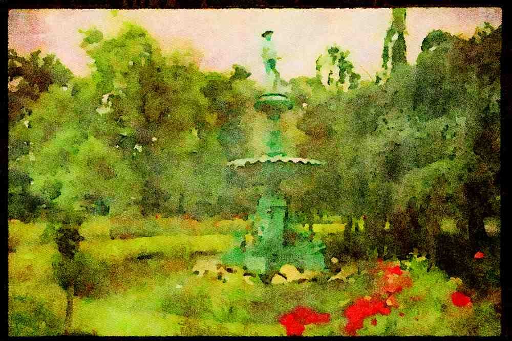 670001 Public Gardens A4 Limited Edition Watercolour Print