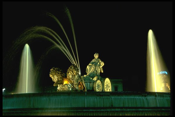 670002 Cibeles Fountain, Madrid, Spain A4 Photo Print