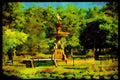 670005 Public Gardens, Maritimes, Canada A4 Limited Edition Watercolour Print