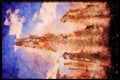 670010 Fountain In Uppsala, Sweden A4 Limited Edition Watercolour Print