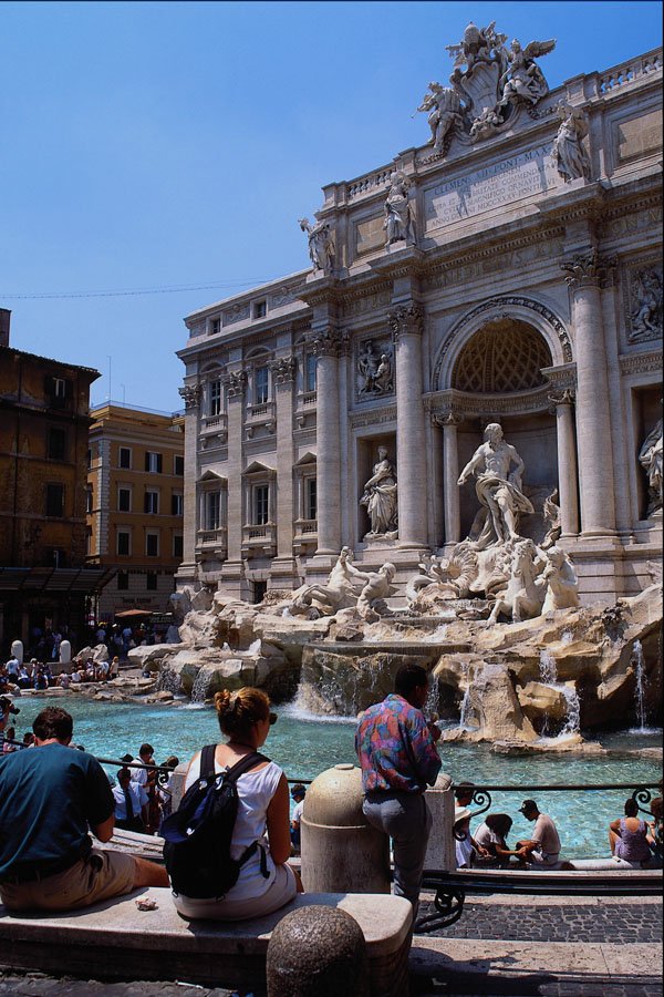 670044 Trevi Fountain, Rome, Italy A4 Photo Print