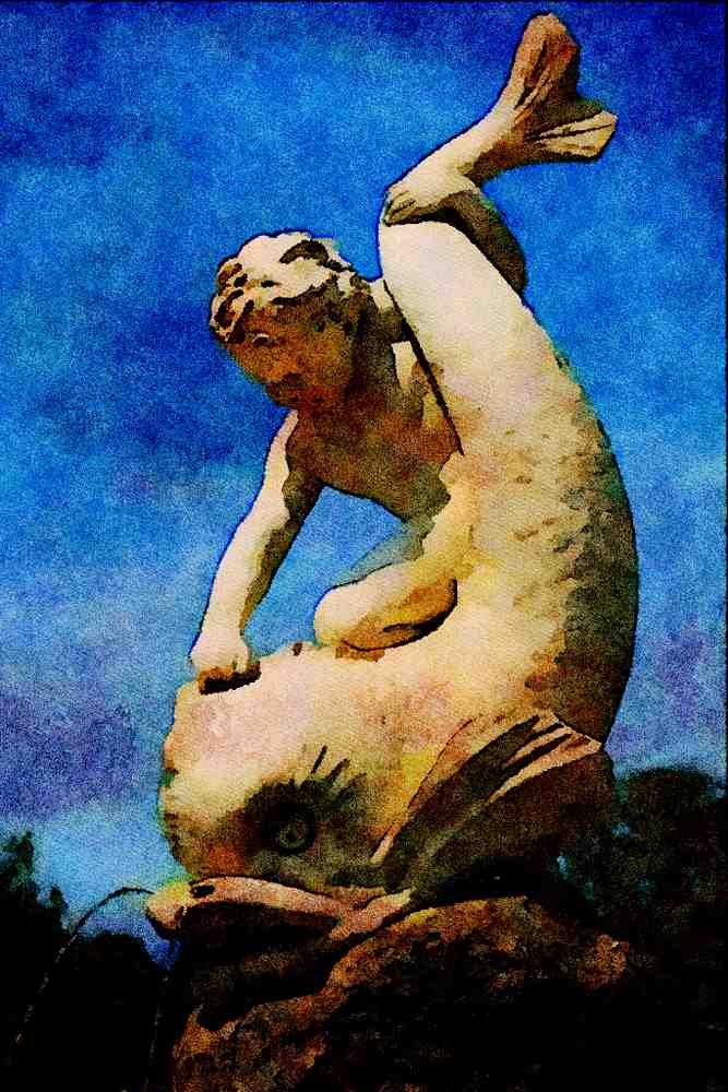 670054 Fountain, Hyde Park, London A4 Limited Edition Watercolour Print