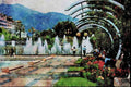 670055 Espace Massena, Nice, France A4 Limited Edition Watercolour Print