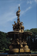 670061 Bronze Fountain A4 Photo Print