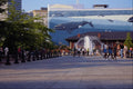 670063 Public Square And Fountain A4 Photo Print
