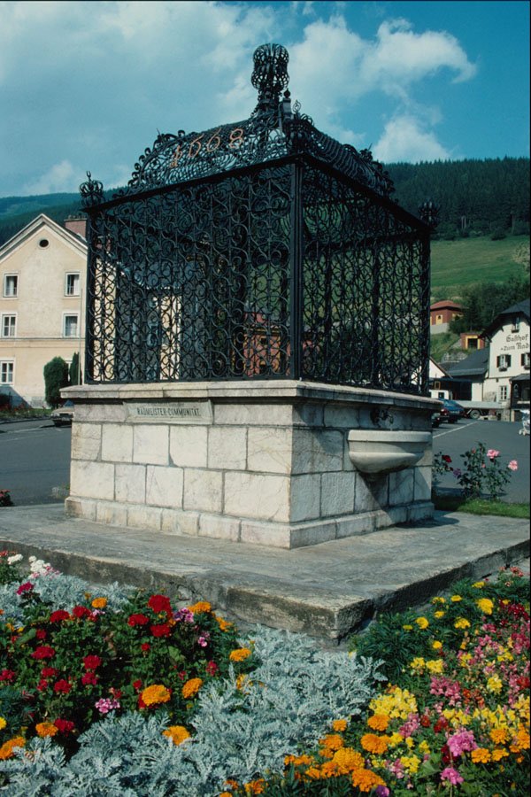 670070 Fountain, Vordenberg, Styria, Austria A4 Photo Print