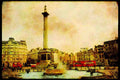 670083 Trafalgar Square With Nelson's Column, London, England A4 Limited Edition Watercolour Print