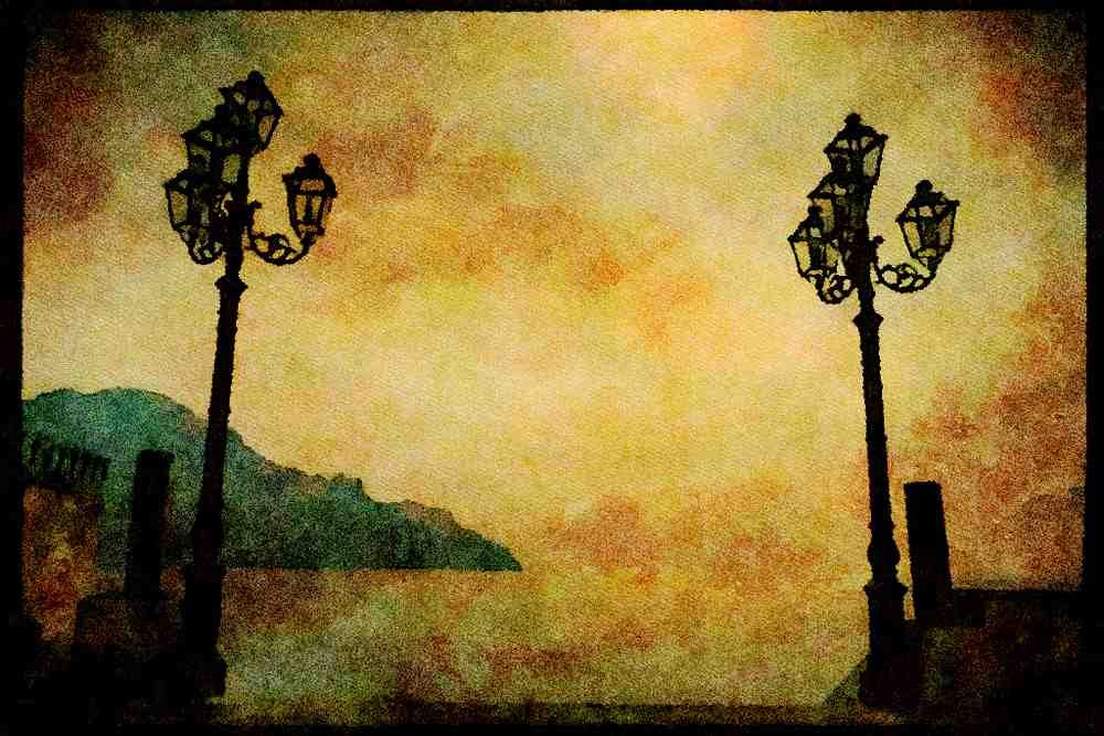 671016 Atrani, Near Amalfi, Italy A4 Limited Edition Watercolour Print