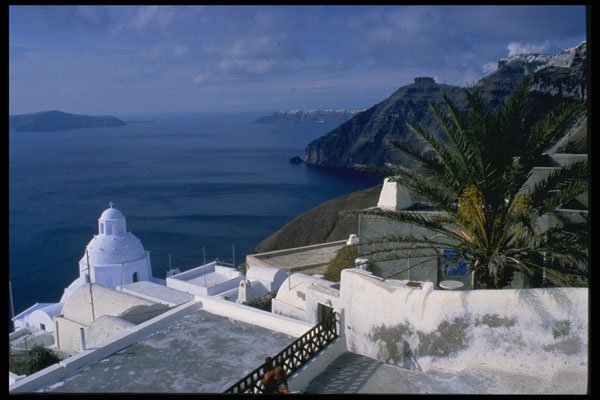 671018 Santorini, Greece A4 Photo Print