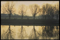 671019 Winter Morning Reflection On Thames River, London, England A4 Photo Print