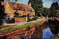 671029 Lower Slaughter River Ewe, Cotswolds, England A4 Limited Edition Watercolour Print
