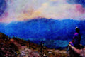 671040 Axalp (fish Eye), Brienzer Rothorn A4 Limited Edition Watercolour Print