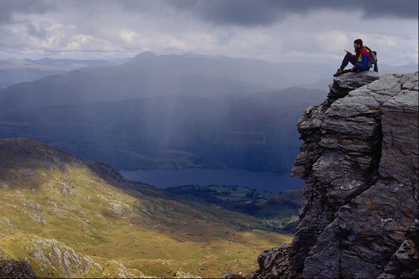 671042 View From Ben Vorlich, Loch Lomond, Britain A4 Photo Print
