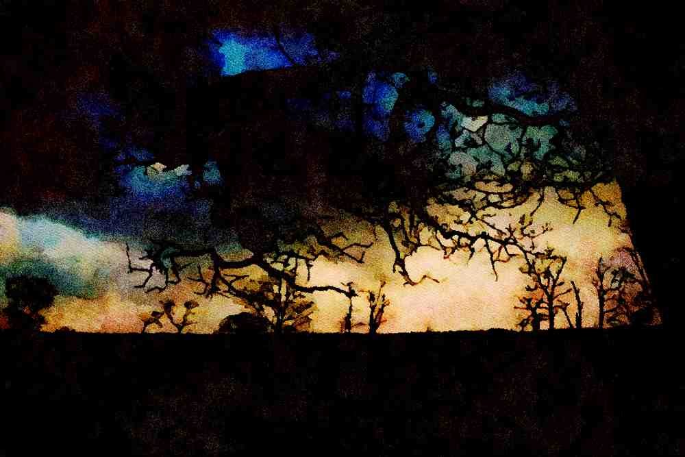 671043 Stormy Sky, Coverdale, Yorkshire, England A4 Limited Edition Watercolour Print
