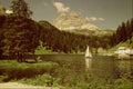 671047 Lago Di Misurina And Lavaredo Peaks, Dolomites, Italy A4 Photo Print