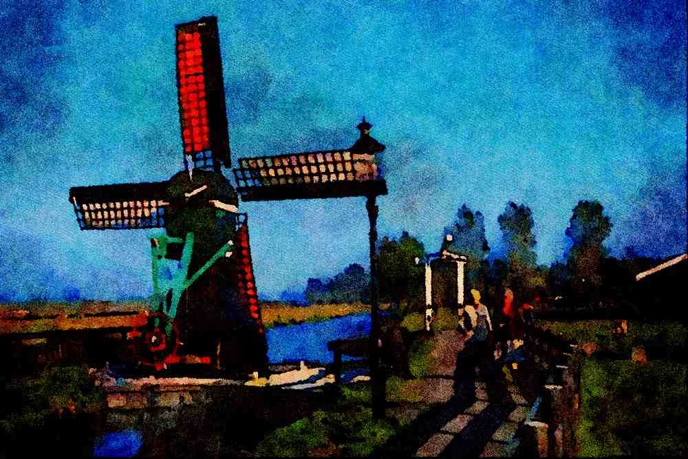 671049 Zaandam, Netherlands A4 Limited Edition Watercolour Print