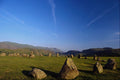 671052 Ancient Stone Circle On Hill Above Keswick, Cumbria, England A4 Photo Print