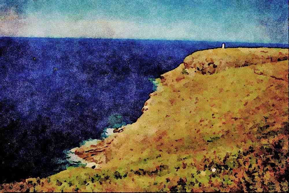 671067 Cap Frehel, Brittany, France A4 Limited Edition Watercolour Print