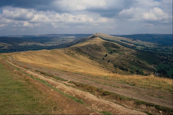 671087 Mam Tor And Loose Hill Ridge, Derbyshire A4 Photo Print