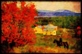671089 Kerassieppi Village A4 Limited Edition Watercolour Print