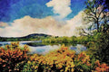 671092 Camlough Lough, County Down, Ireland A4 Limited Edition Watercolour Print