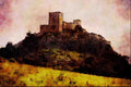 671093 Moorish Castle, Sesimbra, Portugal A4 Limited Edition Watercolour Print