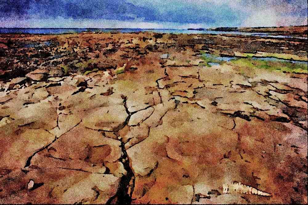 671096 Liscannoir Bay, Southern Ireland A4 Limited Edition Watercolour Print