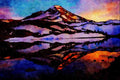 672007 South Sister, Three Sister Wilderness, Oregon, U.S.A. A4 Limited Edition Watercolour Print