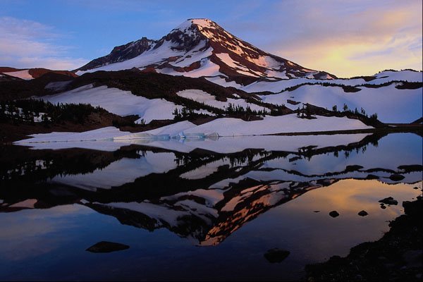 672007 South Sister, Three Sister Wilderness, Oregon, U.S.A. A4 Photo Print