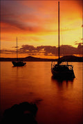 672008 Sailboats On Waldo Lake, Willamette National Forest, Oregon A4 Photo Print