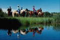 672013 Horse Riding At Barnston, Estrie, Quebec, Canada A4 Photo Print