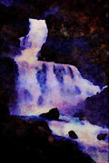 672025 Valley Of 1000 Falls, U.S.A. A4 Limited Edition Watercolour Print