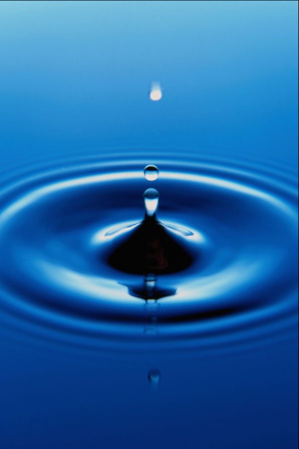 672033 Water Droplets And Ripples A4 Photo Print