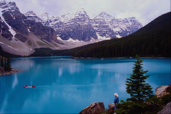 672039 Moraine Lake, Alberta, Canada A4 Photo Print