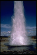 672068 Geyser Erupts, Central Iceland A4 Photo Print