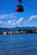 672070 Lake Maggiore From Stresa With Cable Car, Italy A4 Photo Print
