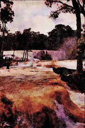 672072 Agua Azul Waterfalls, Chiapas State, Mexico A4 Limited Edition Watercolour Print