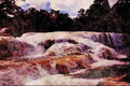 672073 Agua Azul Waterfalls, Chiapas State, Mexico A4 Limited Edition Watercolour Print