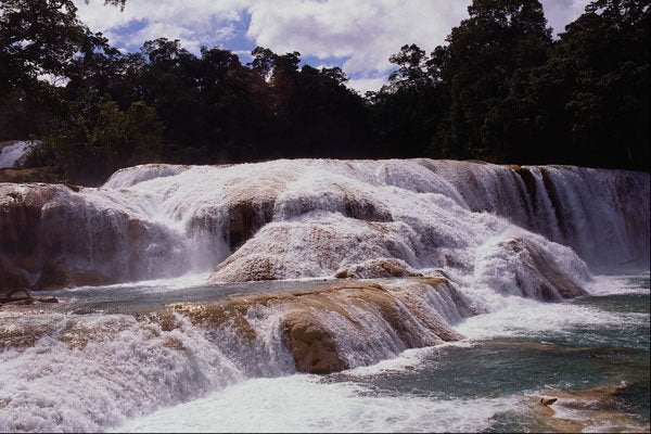 672073 Agua Azul Waterfalls, Chiapas State, Mexico A4 Photo Print