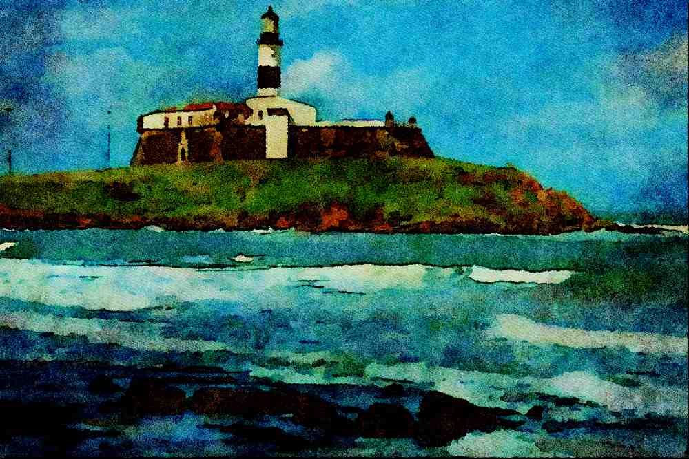 672081 Bahia, Brazil A4 Limited Edition Watercolour Print