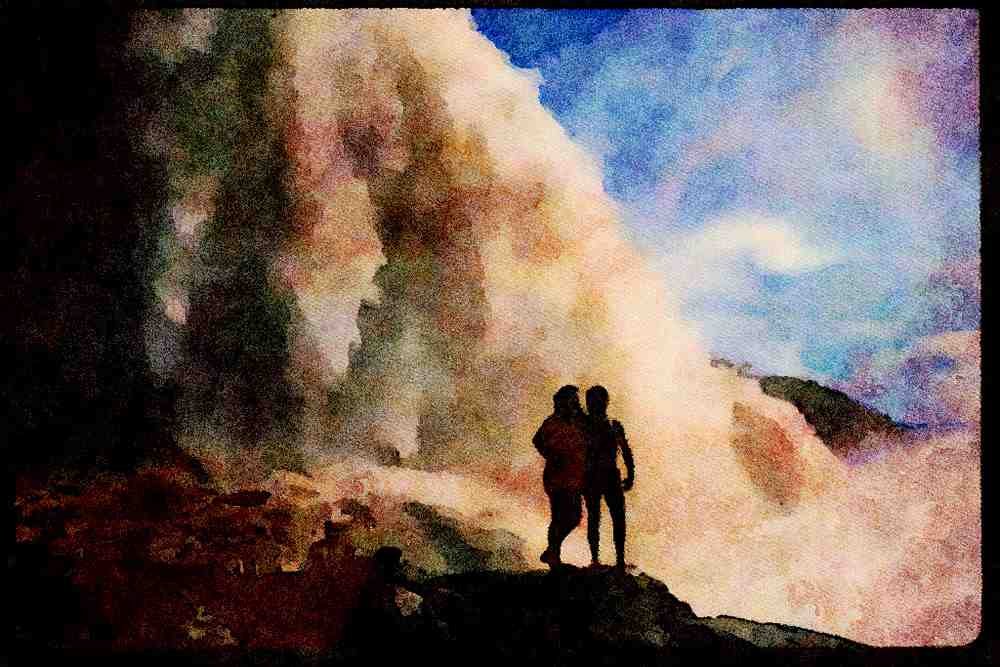 672096 Canaina Falls, Venezuela A4 Limited Edition Watercolour Print