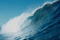 672098 Looking Into The Eye Of A Breaking Wave A4 Photo Print