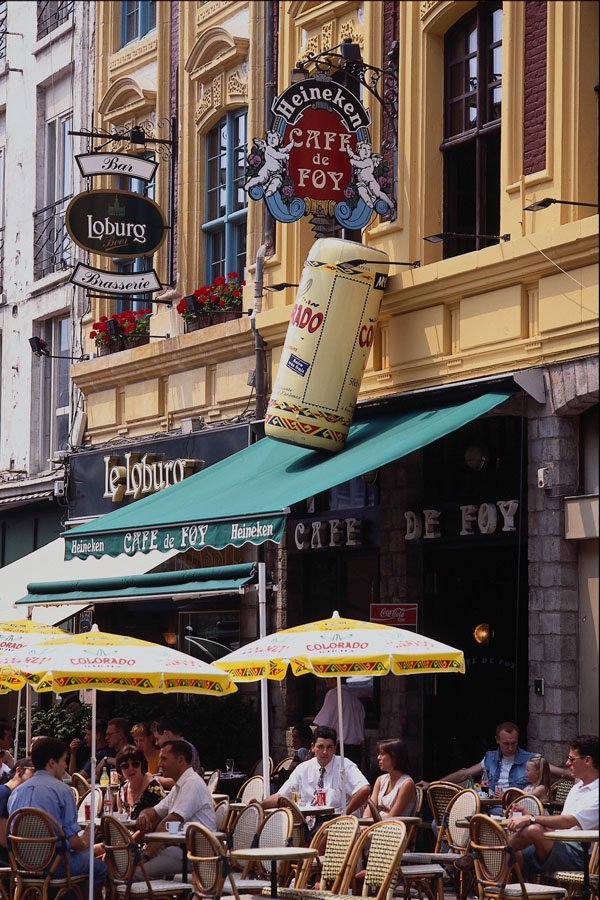 673046 Cafe, Lille, France A4 Photo Print