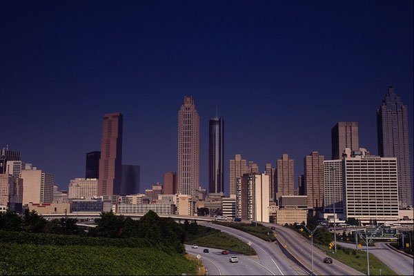 673086 Interstate 85 Into Downtown A4 Photo Print