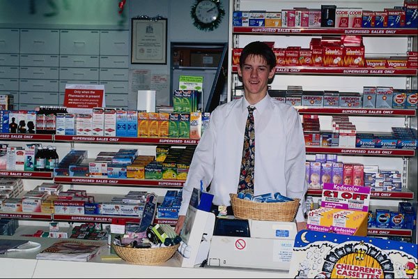 673092 Pharmacy Counter A4 Photo Print