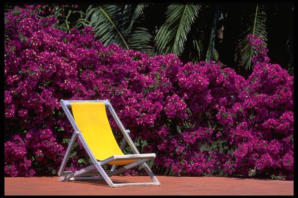 674020 Deck Chair A4 Photo Print