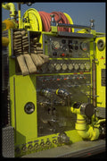 674075 Yellow Fire Truck A4 Photo Print