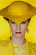674087 Chrome Yellow Girl A4 Photo Print