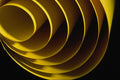 674096 Yellow Abstract Shape A4 Photo Print