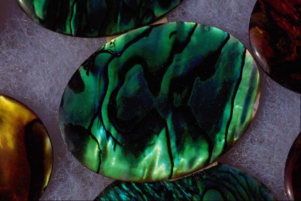 675039 Green Cabochon A4 Photo Print